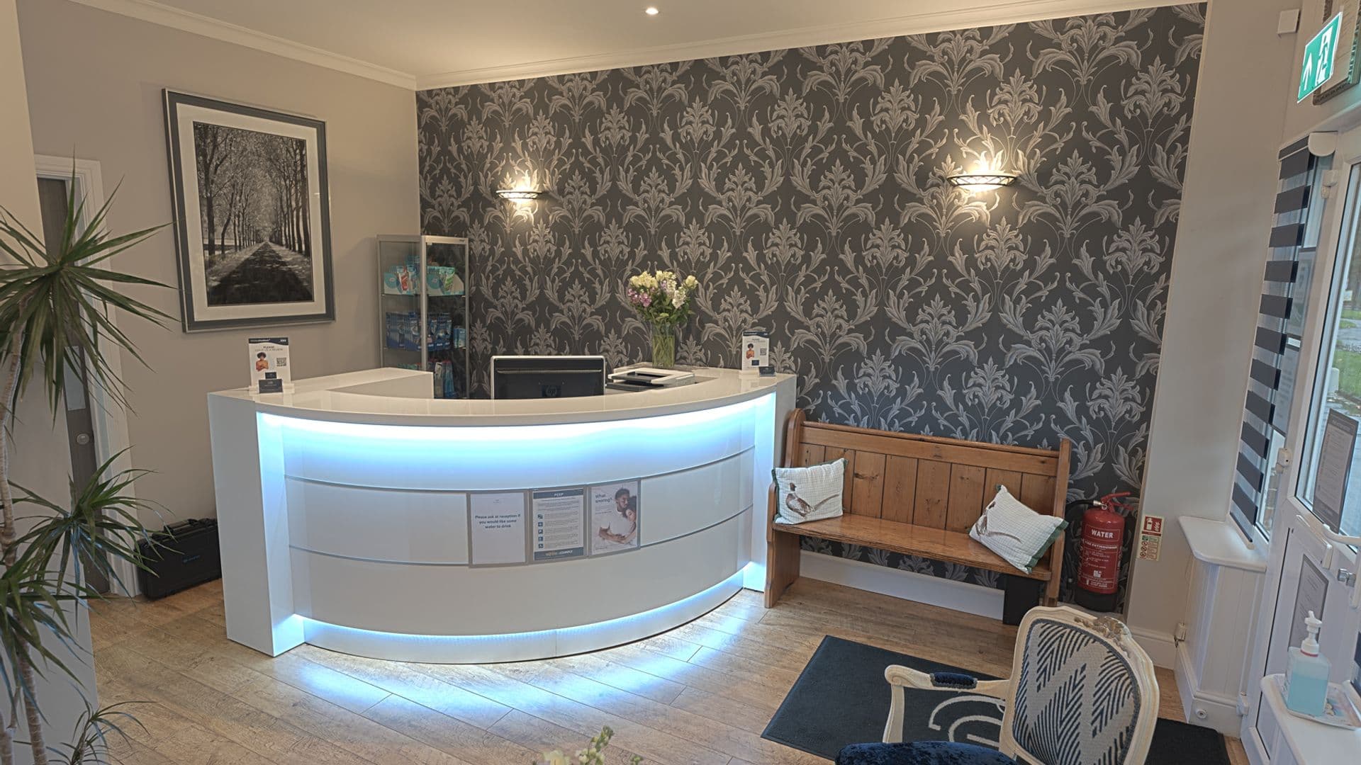 Reception area at Distinctly Dental in Hatfield