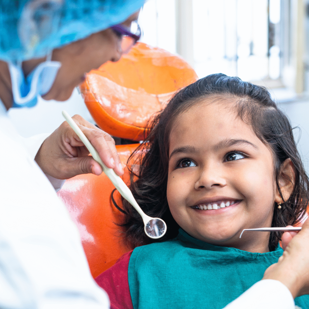 Child at dentist